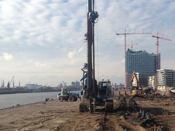 Kampfmittelplanung Baugrund im neuen Stadtteil Hafencity / HH