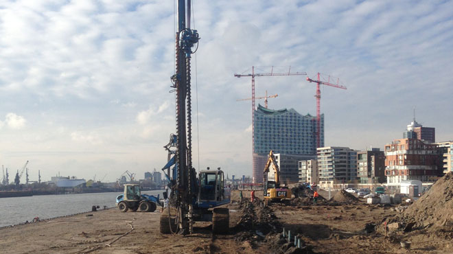 Kampfmittelplanung Baugrund im neuen Stadtteil Hafencity / HH