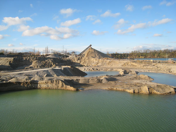 Gravel sand deposit in Lower Saxony