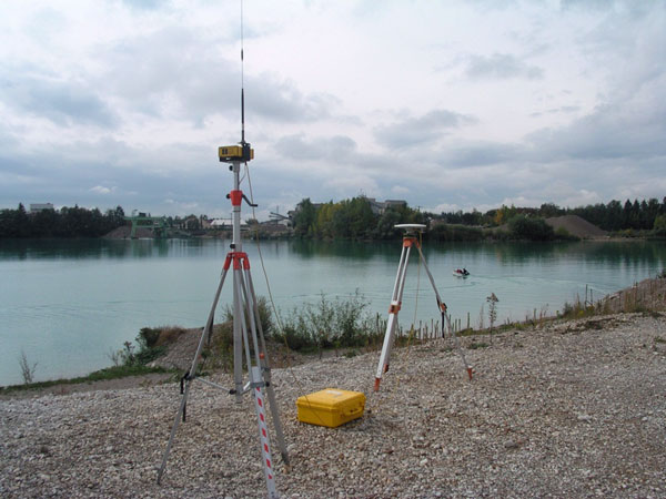 Vermessung der Gewässersohle Baggersee in Niedersachsen